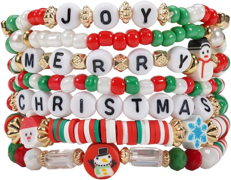 Lonext Halloween Bracelets Stackable Heishi Beaded Stretch Bracelets - Image 1
